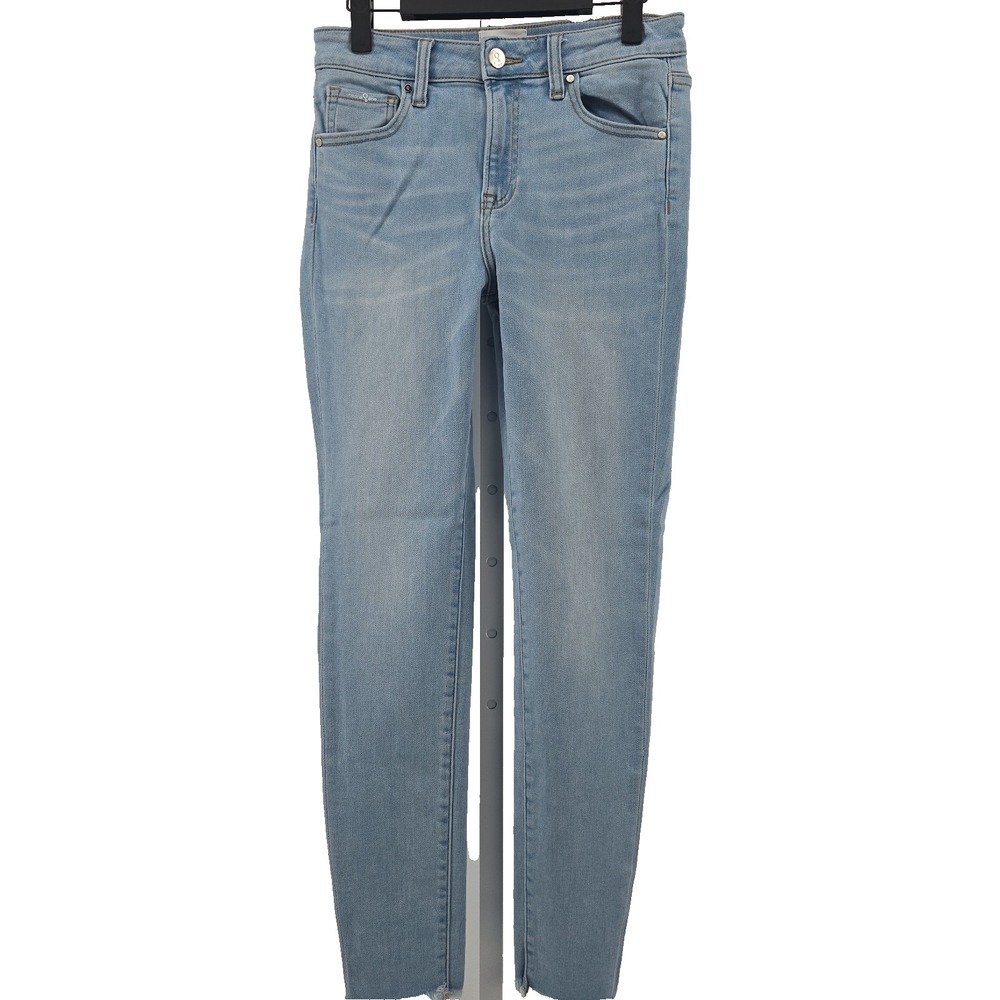 Insane Gene Junior 7/27 Lite Denim Skinny Jeans Frayed Hem